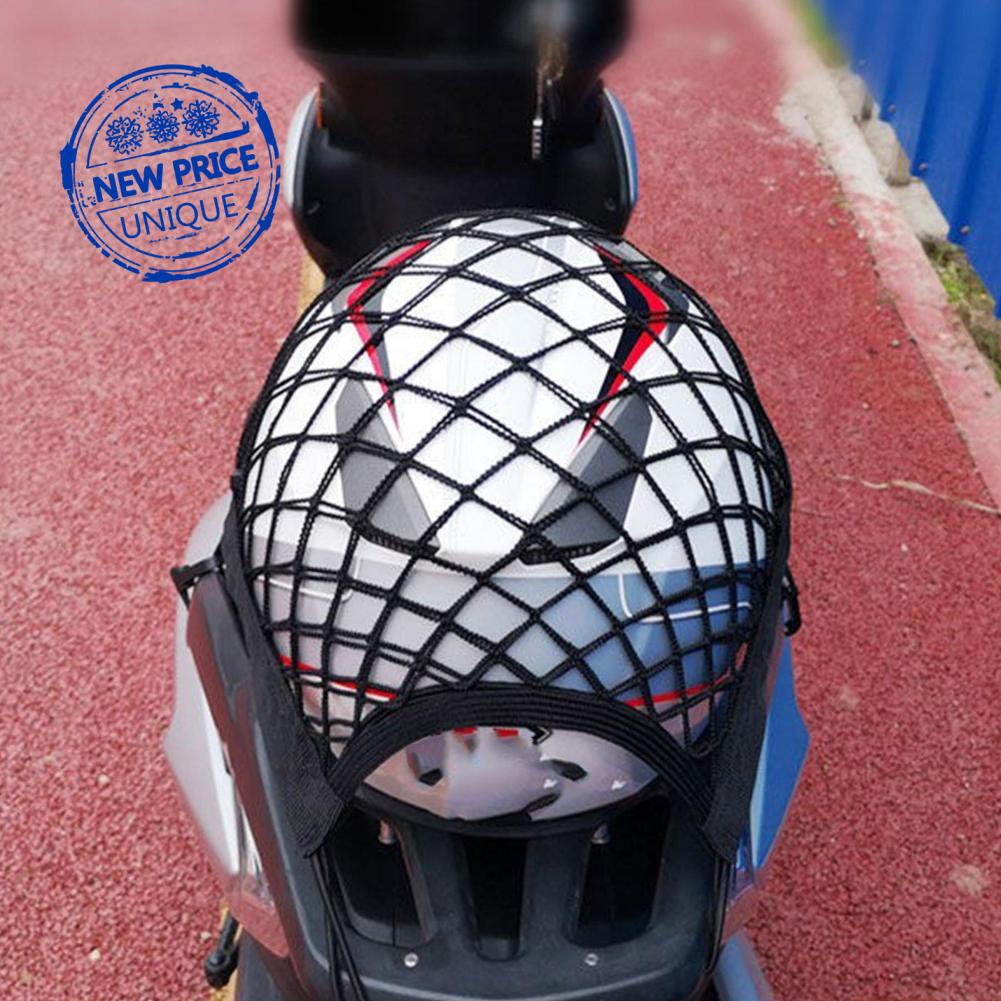 Motorcycle Helmet Storage Trunk Bag Motorcycle Luggage Net Bag Hook Cargo Tank Hold Fuel T0T3