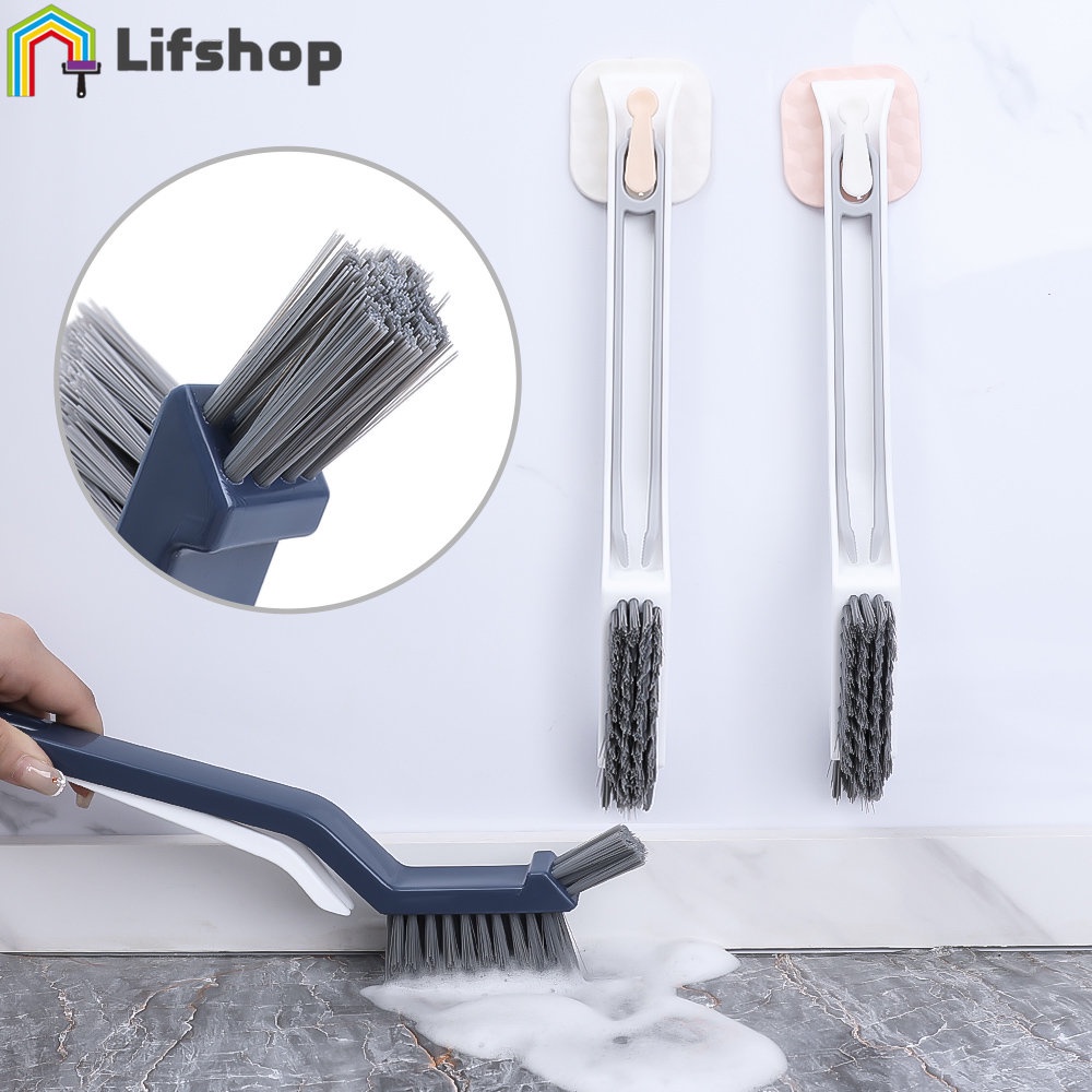 Multi-functional Bathroom Wall Brush, Long Handle Removable