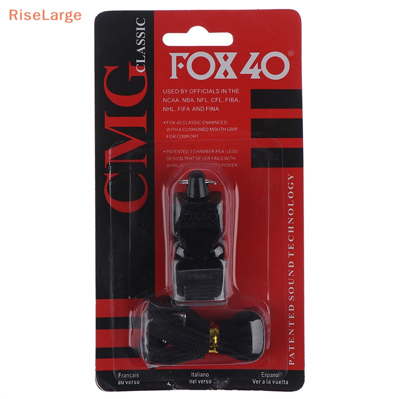 [RiseLarge] Whistle with Lanyard Fox 40 Soccer Football Basketball Hockey Baseball