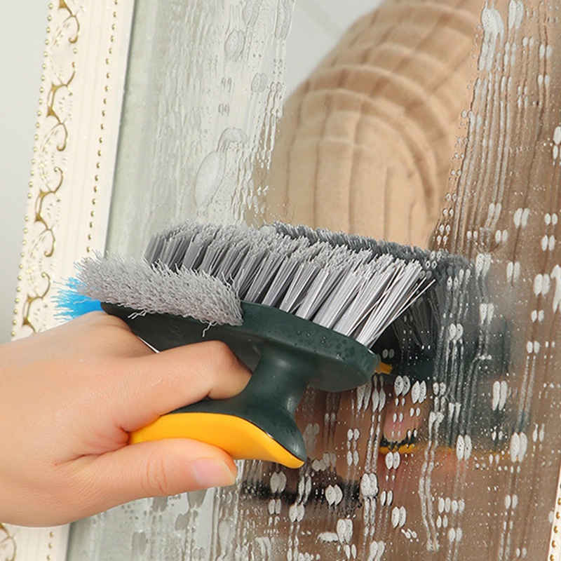 4 In 1 Household Bathroom Crevice Cleaning Brush/ Durable Creative V-shaped Window Floor Slit Brush