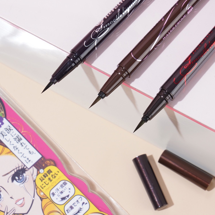 Kissme Eyeliner 0.1mm Long Lasting Fast Dry Eyeliner Fine Smooth Liquid Waterproof Eyeliner