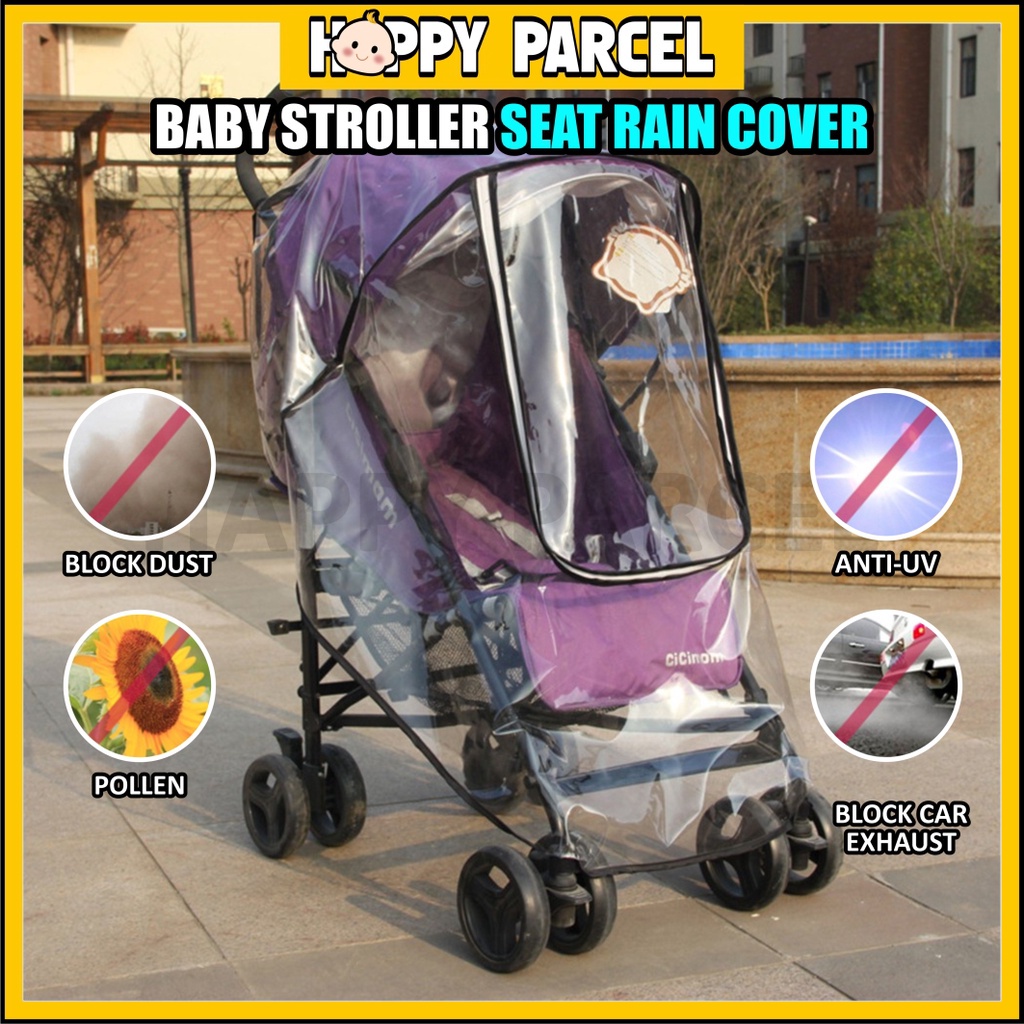 Transparent Baby Stroller Rain Cover PVC Baby Stroller Protector Wind Dust Proof Shield Cover Stroller Baby Travel Cover