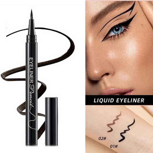 Waterproof Eyeliner Smooth Easy To Use High Pigment Professional Lasting Eyeliner  Makeup