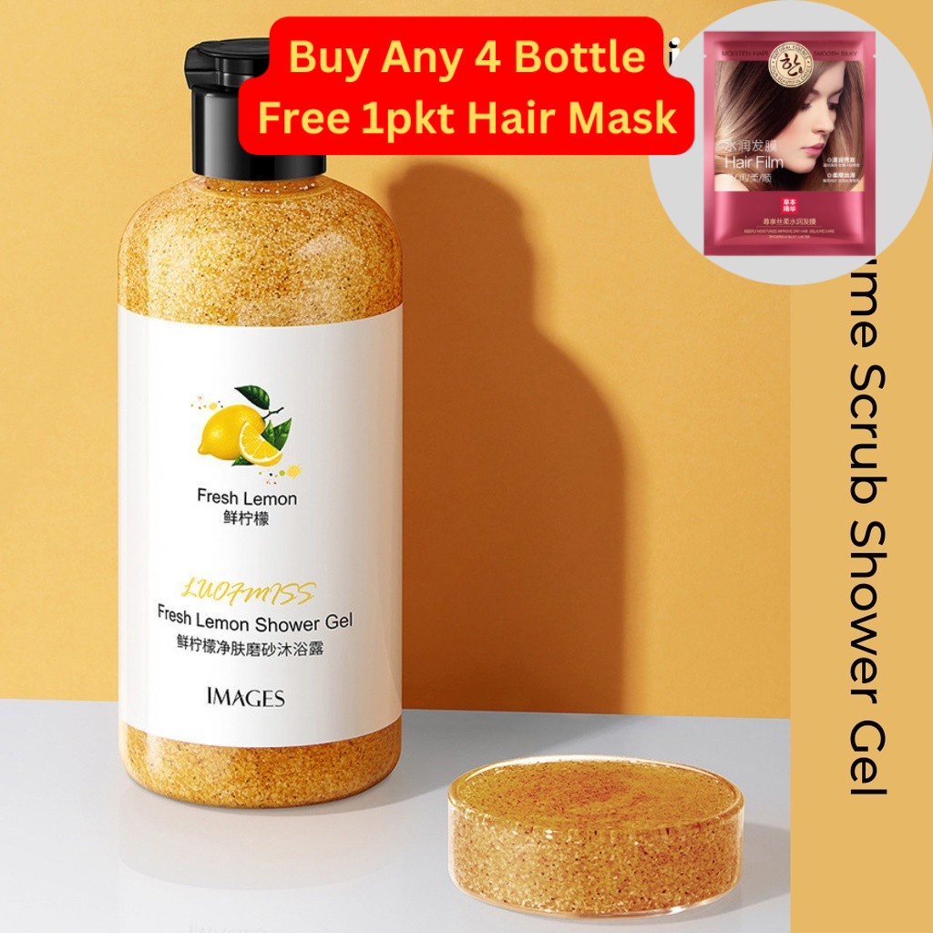 [Shopee Choice] Fruit Extract Bath Scrub Perfume Body Wash SPA Shower Exfoliate Cream 300ml