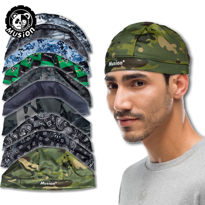 Musion Head Cover Motorcycle Helmet Inner Cap Original Design Sweat-absorbing High-stretch Outdoor Sports Cap