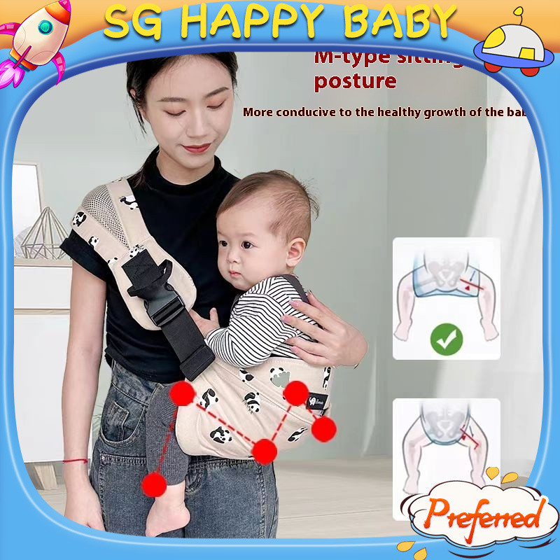 【SG Happy Baby】SG stock Fast Shipping toddler sling carrier Baby sling Wrap Newborn Carrier Soft wrap Sling Baby Carrier Scarf Toddler baby Breathable Cotton Mesh Sling Wrap Suspenders 27424703744