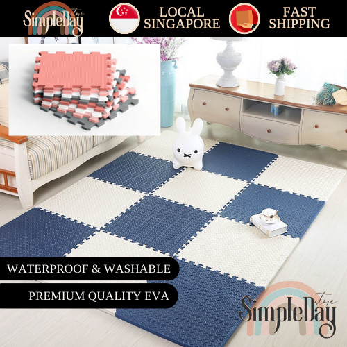 ⭐SG⭐ Floor mat for Kids Baby Play mat EVA Interlocking Foam Floor Tiles for Home Gym, Mat for Workout Equipment