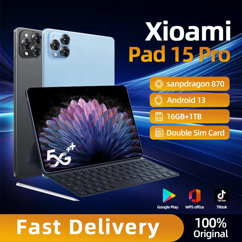 2024 Global Version Pad 6 Ultra Android 13 Tablet 11.6-inch tablet office learning online class ultra thin dual card tablet Dual Band WIFI 5.0 Support Microsoft and play games