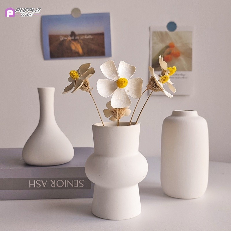 Nordic Ceramic Vase Ins Simple Design Vase Multifunctional Bouquets Vases