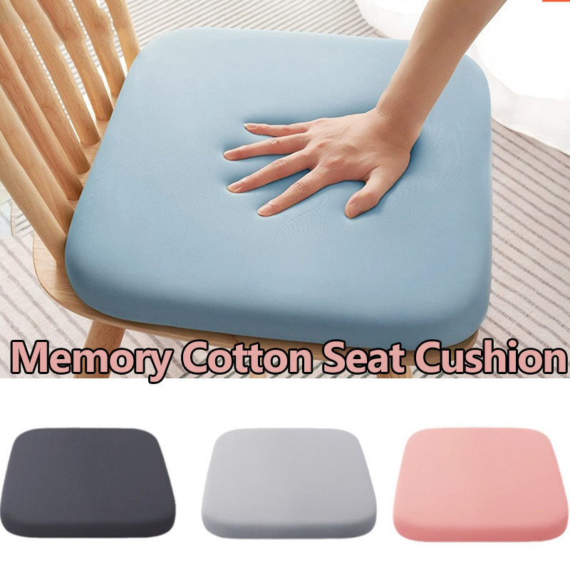 Memory Foam Office Chair Cushion Ice Silk Car Seat Cushion Kusyen Kerusi Kayuseat Bantal Kerusi Soft Chair Cushion