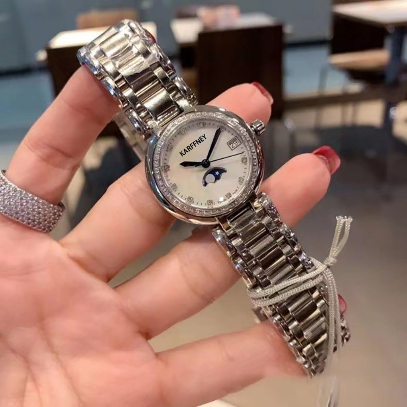Montres-bracelets de bureau pour femmes Montre à quartz de luxe en diamant_voghion.com