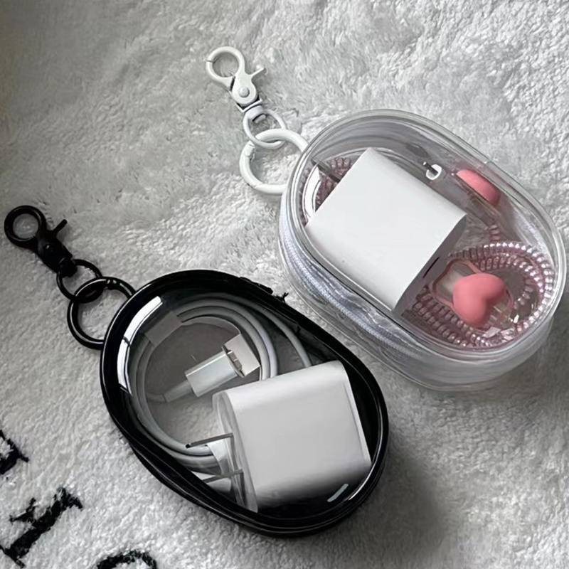 1Pcs Protective Cover Data Cable Storage Box Headset Data Cable Outdoor Travel Storage Bag Portable Charger Storage Pouches