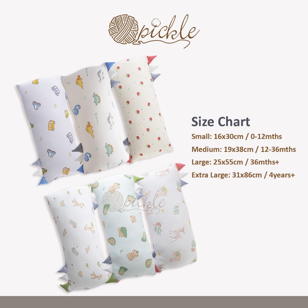 Baby Lyocell & Bamboo Bolster Child First Pillow Hug Breathable Kids Pillow Super Soft