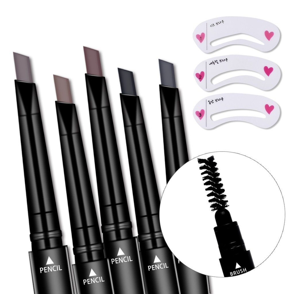 ZSEEY Double-Head Waterproof Long-lasting Eyebrow Pencil With Eyebrow Card #L18E01A