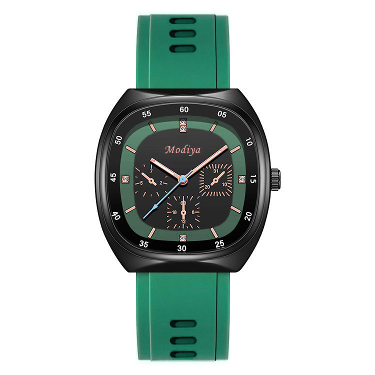 Spot Silicone Strap, College Style Watch, Female Niche Wholesale, Live Streaming, Popular Korean Version Watch Women's Watch Men's Watch Universal