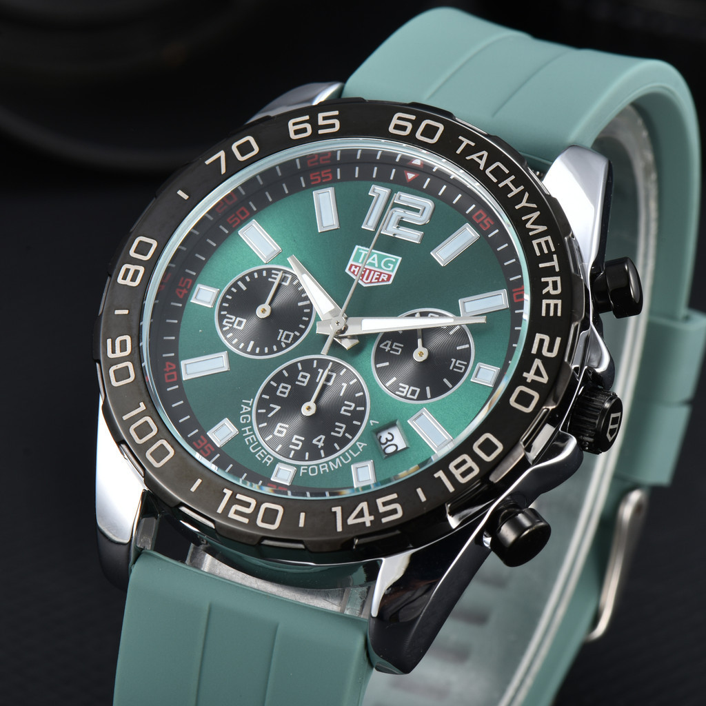 Men's Luxury Watches Chronograph Code Dial Work Fashion Sports Quartz