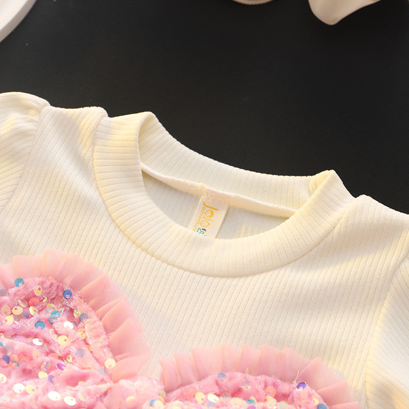 Babymeisjesjurk met paillettenstrik en tutujurk, verjaardagsfeestjesjurk voor babymeisjes_voghion.com
