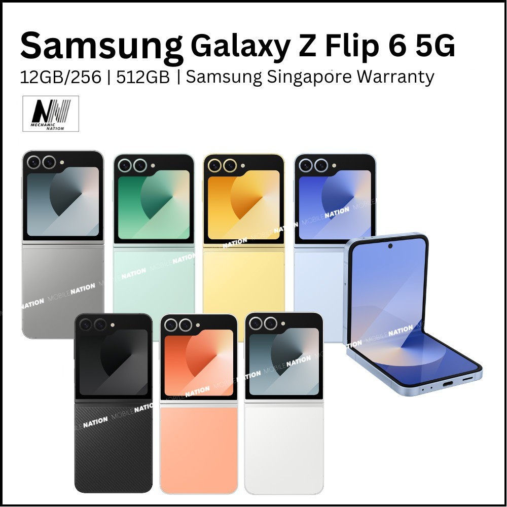 Samsung Z Flip 6 5G | Z Flip 5 5G | Samsung Warranty | Local Singapore Set