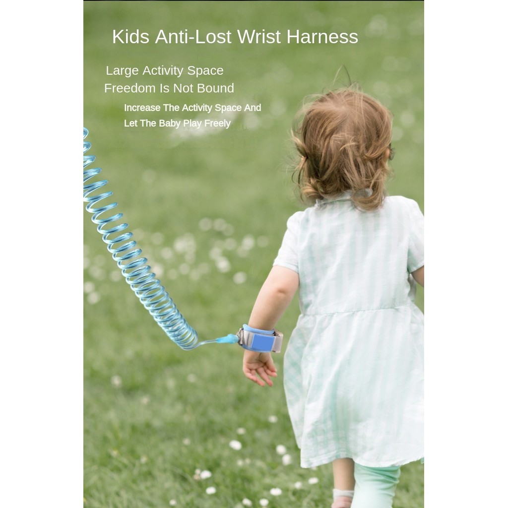【SG Seller】Toddler Kids Anti-Lost Wrist Harness Strap Baby Leash Baby Safety Band Link with Secure Lock