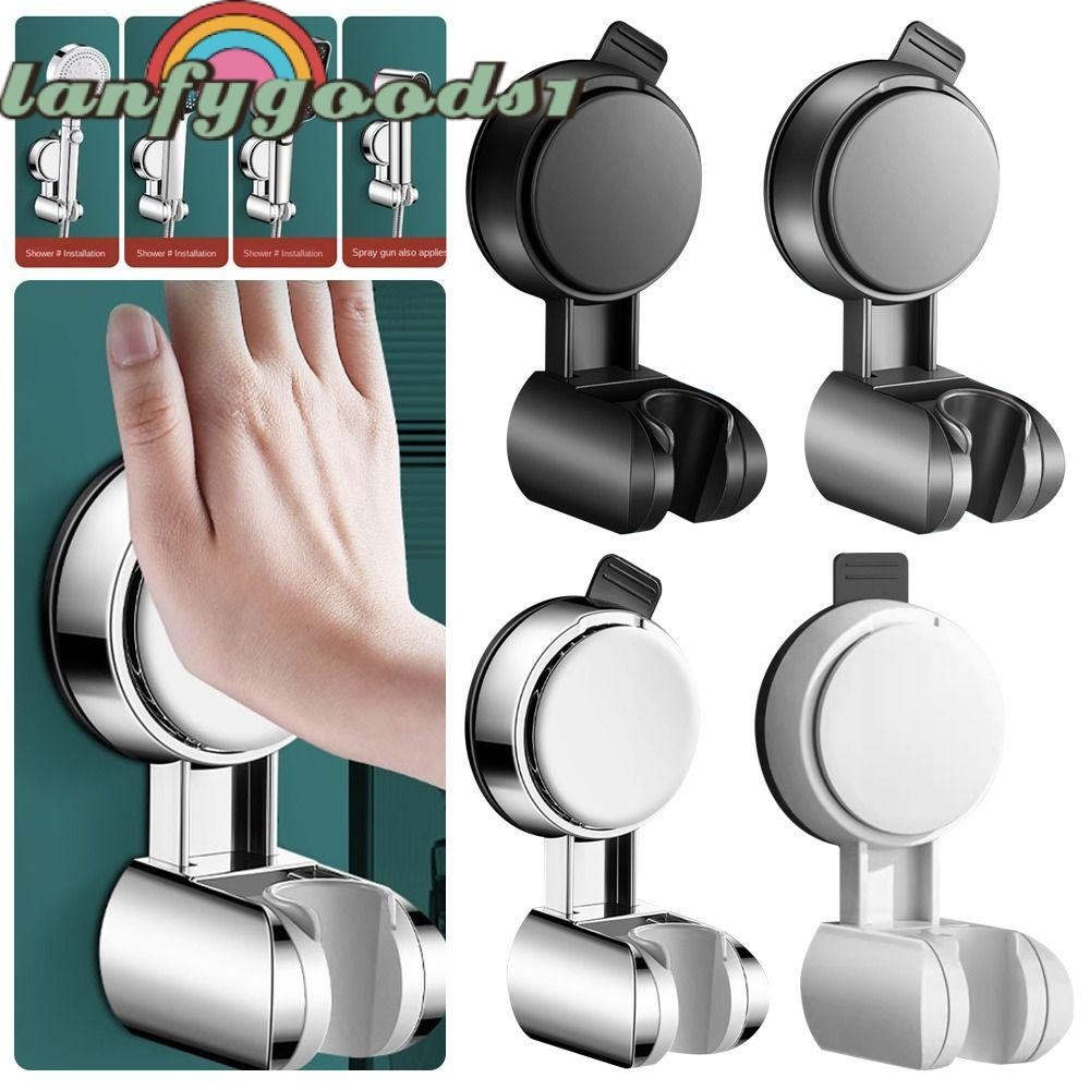 LANFYGOODS1 Shower Head Holder, Wall Mounted Adjustable Showerhead Bracket, Useful Suction Cup Type Handheld Sprayer Support Bathroom Accessories