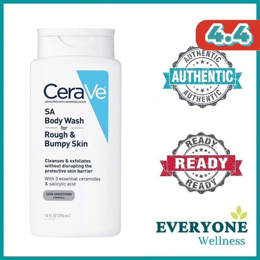 [Local Delivery] CeraVe Body Wash with Salicylic Acid, 296ml [Exfoliate Rough and Bumpy Skin]