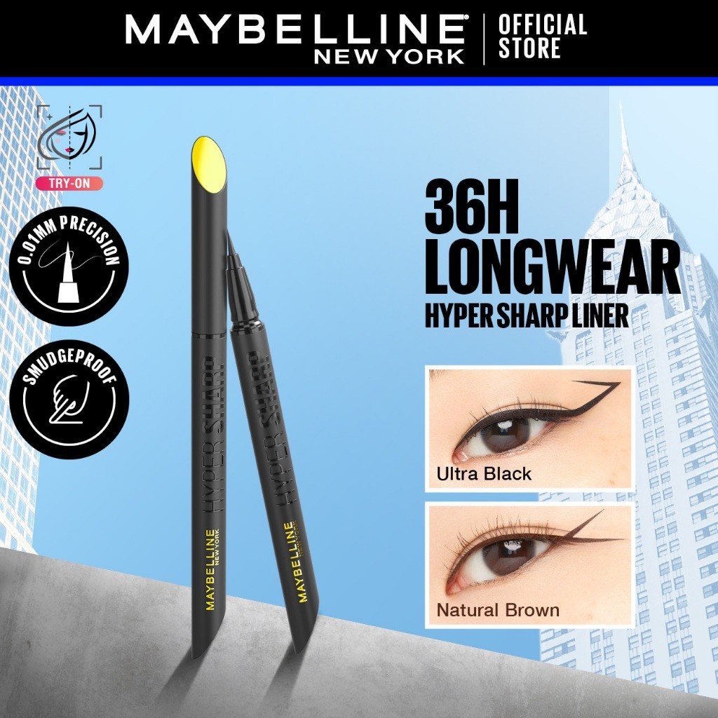 Maybelline Hypersharp Extreme Liner Ultra Black - 36H Waterproof & Smudge Resistant