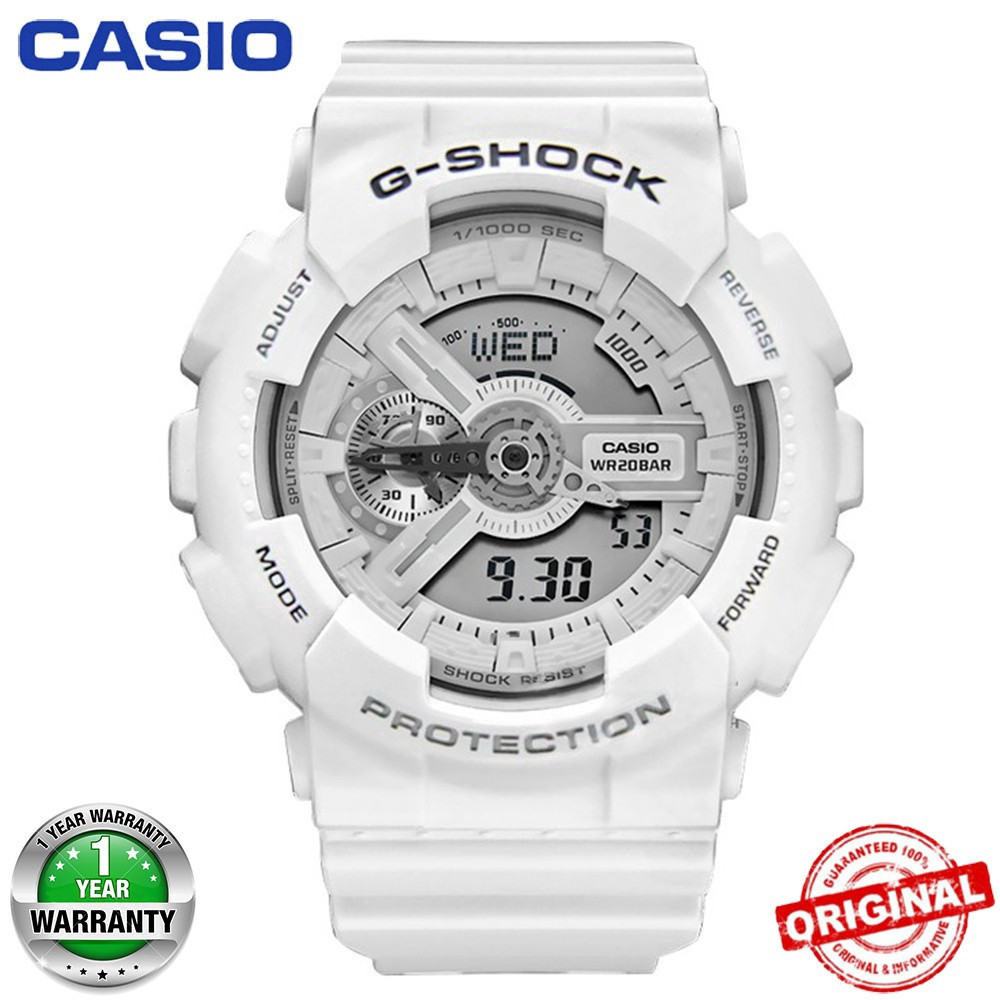 CASI0 GShock men's watches GA 110GB sports waterproof 's and wo's watch Waterproof sports dual display sports watch