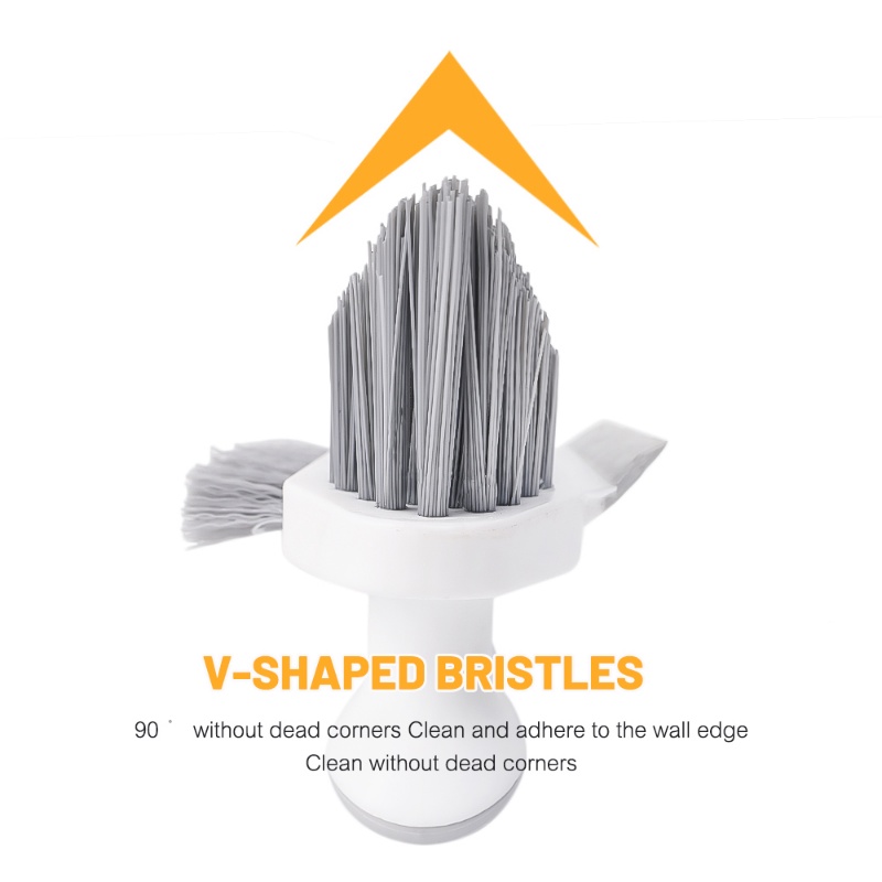 4 In 1 Household Bathroom Crevice Cleaning Brush/ Durable Creative V-Shaped Window Floor Slit Brush