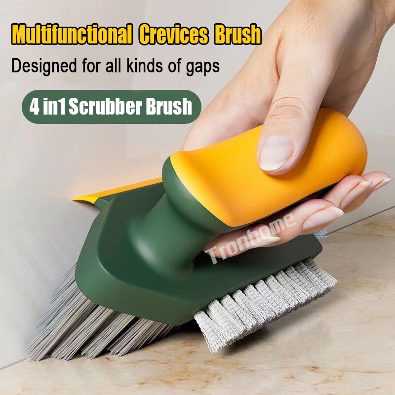 4 In 1 Household Bathroom Crevice Cleaning Brush/ Durable Creative V-Shaped Window Floor Slit Brush