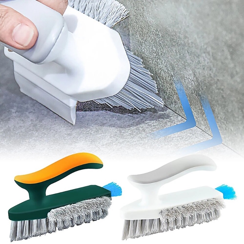 4 In 1 Household Bathroom Crevice Cleaning Brush/ Durable Creative V-Shaped Window Floor Slit Brush