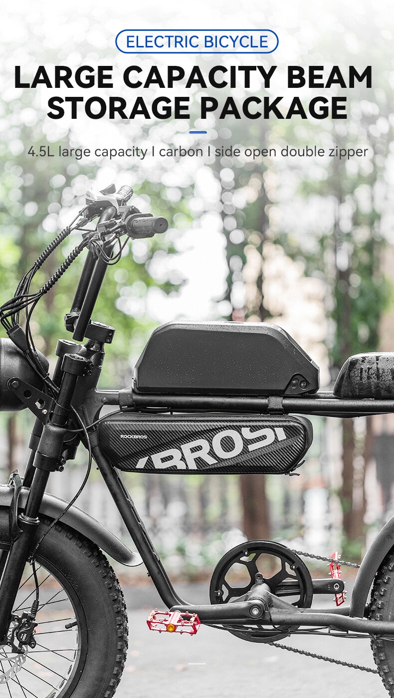 ROCKBROS Bike Bag Super73 Electric Bike Frame Bags Waterproof