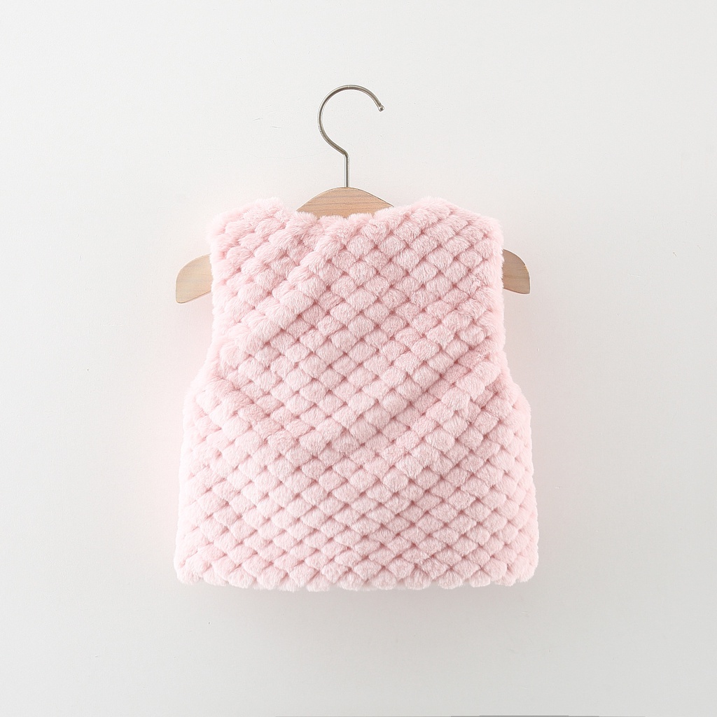 Winter Outerwear Baby Sleeveless Cardigan Lamb Wool Coat Send Bag_voghion.com