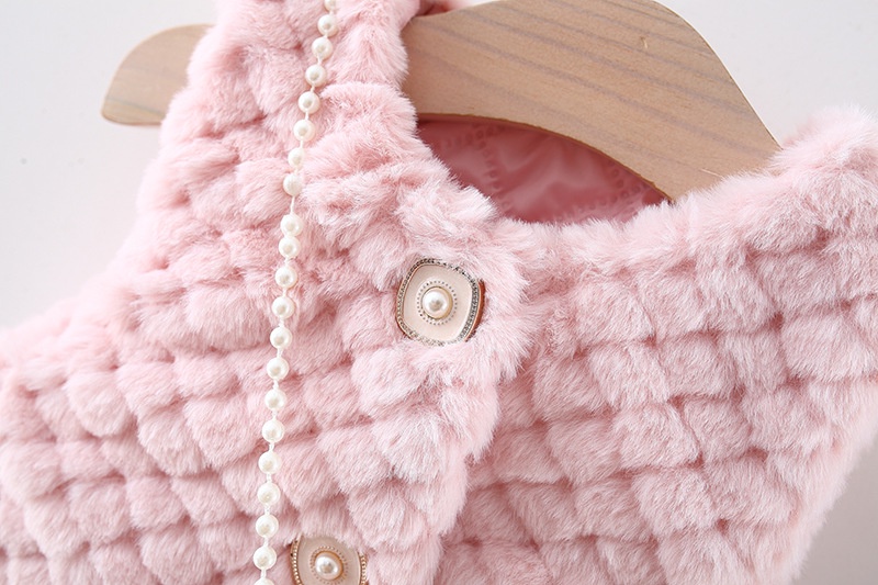 Winter Outerwear Baby Sleeveless Cardigan Lamb Wool Coat Send Bag_voghion.com