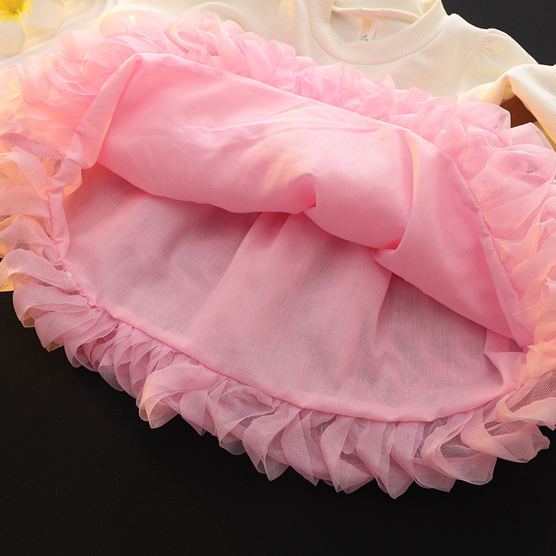 Babymeisjesjurk met paillettenstrik en tutujurk, verjaardagsfeestjesjurk voor babymeisjes_voghion.com