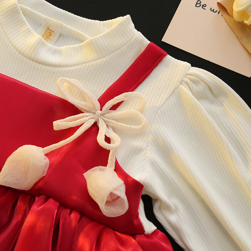 Høst Ny Baby Jentekjole Langermet Brun Chiffon Tutukjole_voghion.com