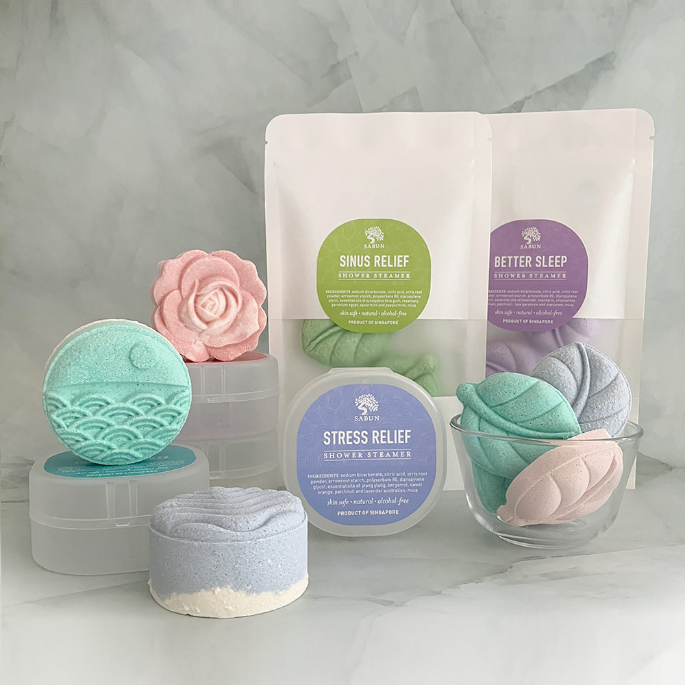 SABUN Shower Steamer / Foot Bath Bomb (Sinus Relief, Better Sleep)