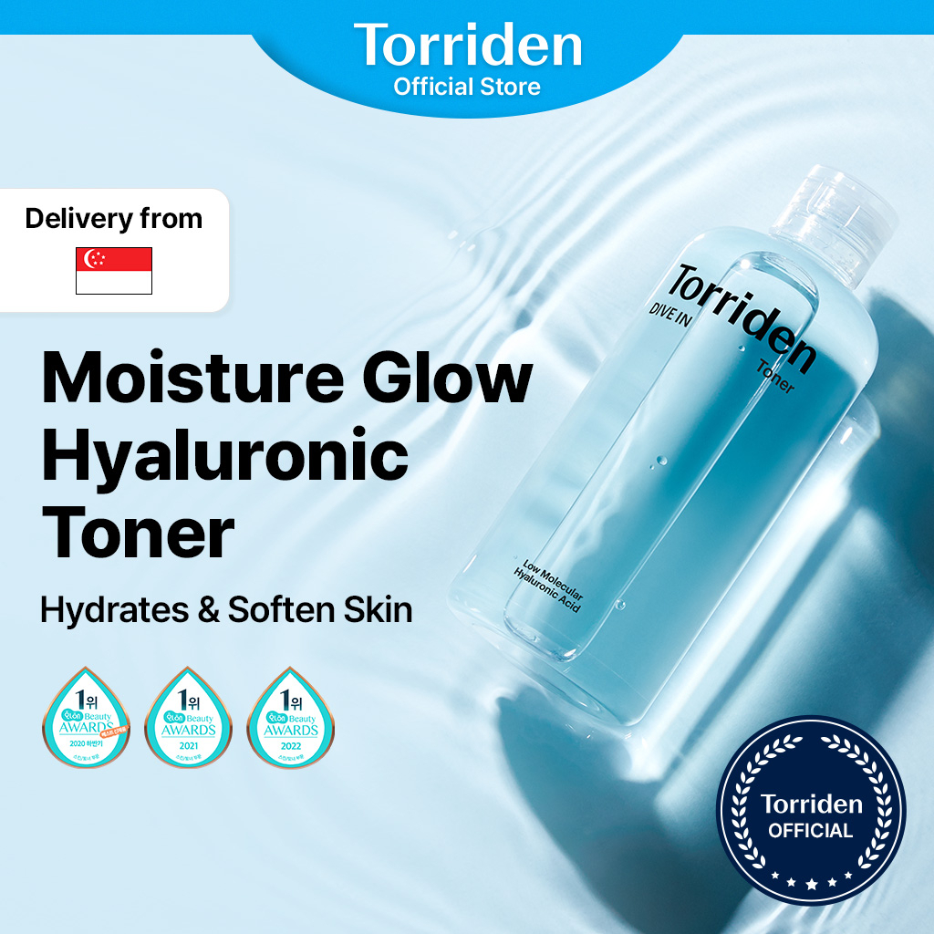 [Torriden Official] DIVE IN Low Molecular Hyaluronic Acid Toner, for first step Moisture Glow care, Low pH Facial Astringent for Hydrating, Refreshing, 300ml