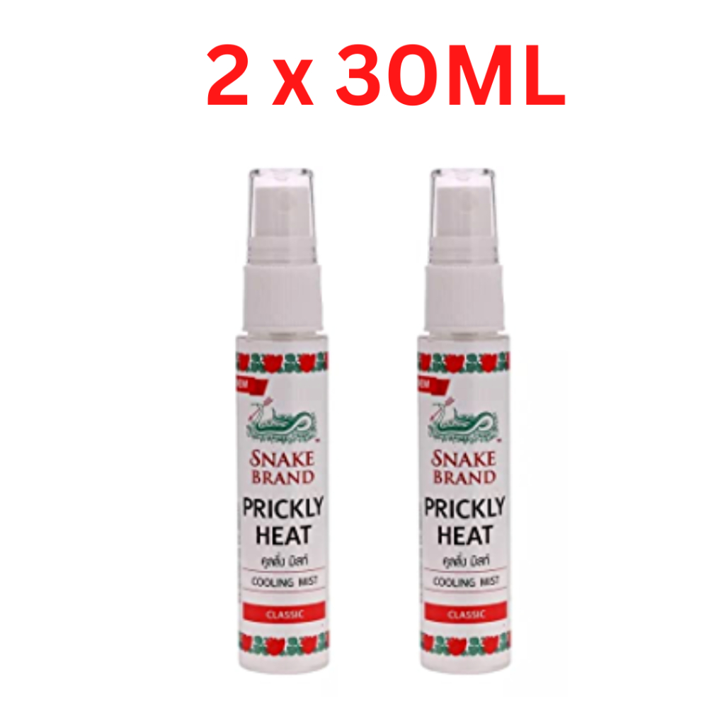Snake Brand Spray Prickly Heat Cooling Mist Classic 30ml x 2