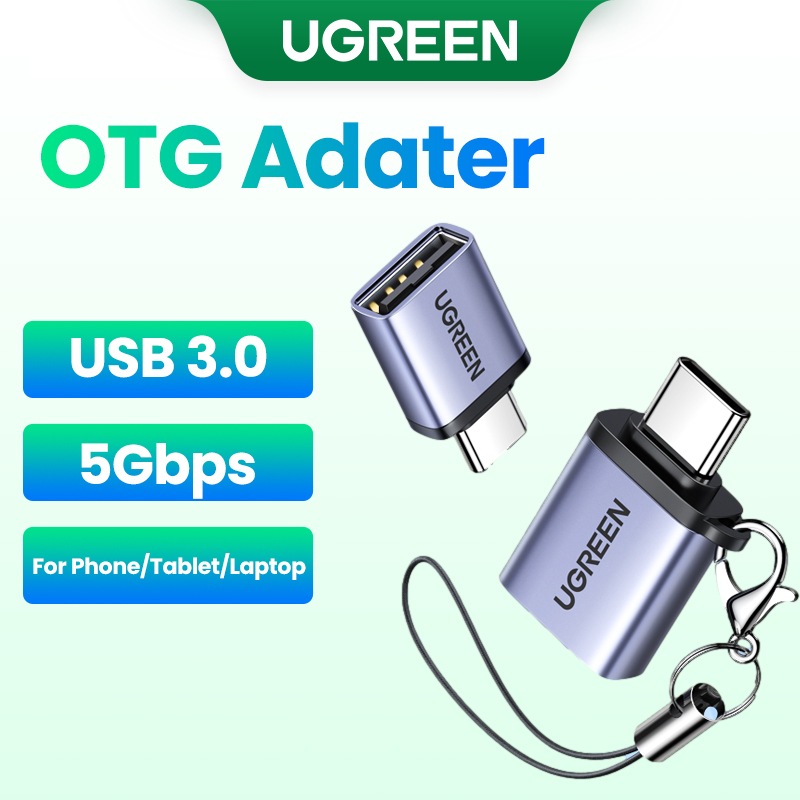 UGREEN USB C to USB 3.0 Adapter USB C OTG Adapter Type C Thunderbolt 3 Male to USB 3.0 A Female Aluminum Converter