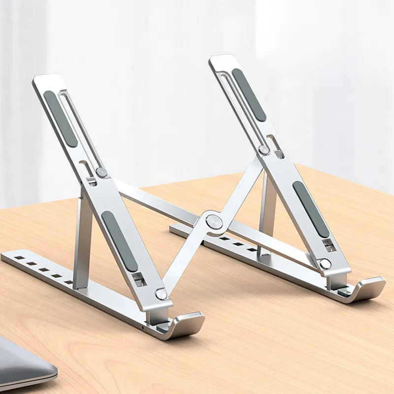 【SG ?? Ready Stock】Laptop Stand Adjustable/Foldable/Portable (Aluminium/Plastic) Adjustable Height/Ergonomic Fits ALL L