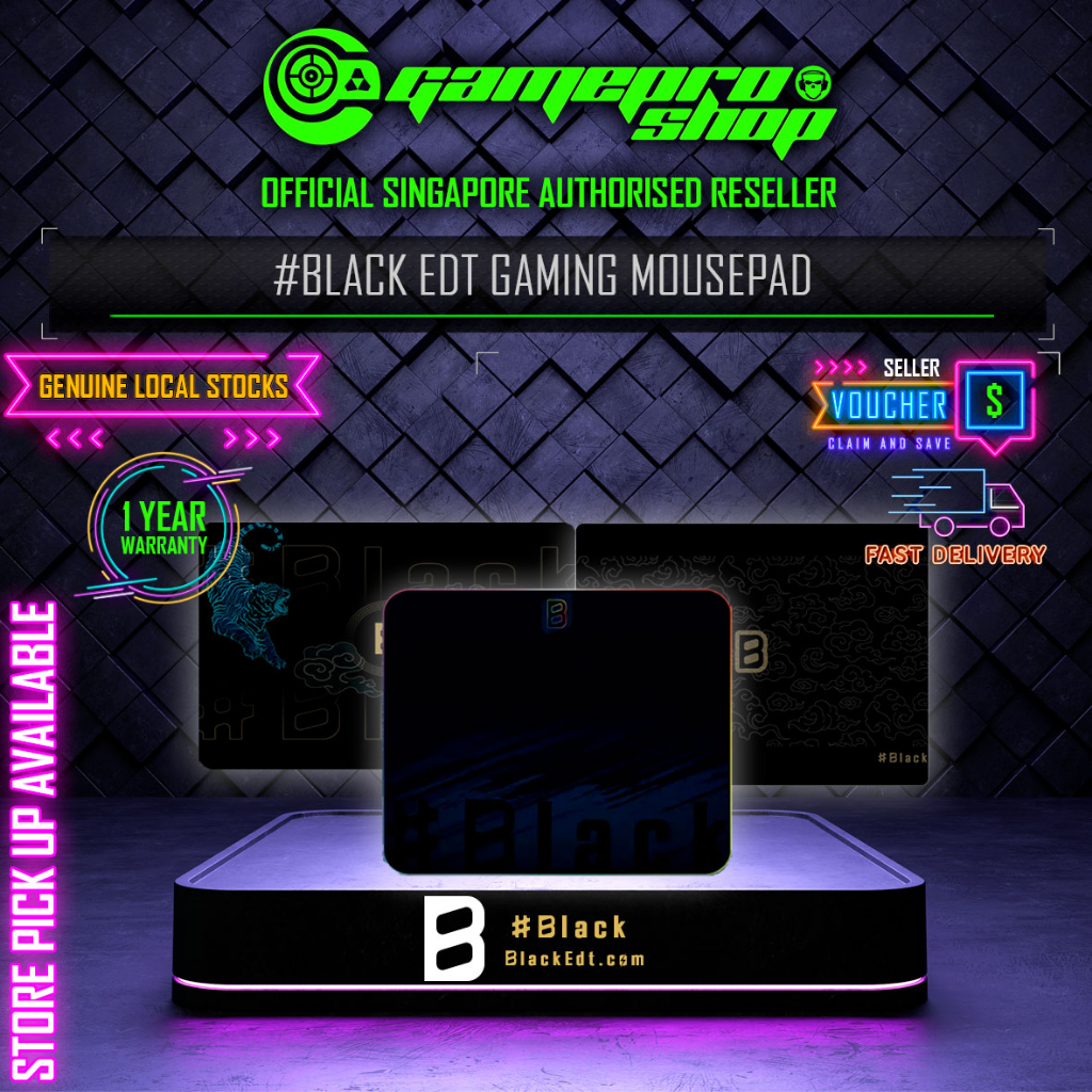 #BLACK EDT Limited Edition Mousepad (Smooth surface) – Available in 3 designs