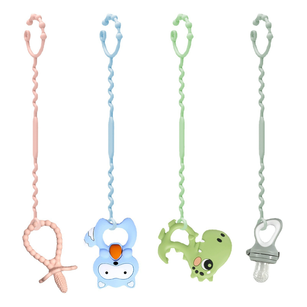 Pacifier Toy Teether Hook Strap Holder Stroller Crib Cot