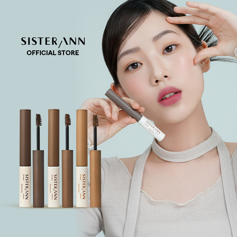 [SISTER ANN Official] Double Effect Browcara (3 colors) Waterproof Smudgeproof