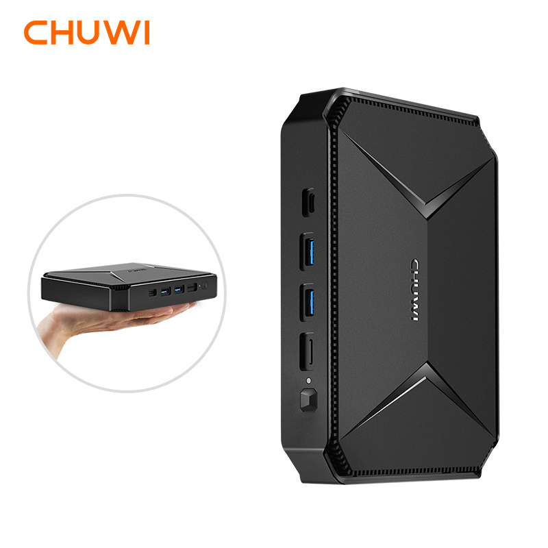 CHUWI Herobox mini computer, 8GB LPDDR4/256GB Intel Celeron N100 Windows 11 mini desktop computer, supporting Win 11, 2.4G/5G dual WiFi, Typ-C, HDMI,Gigabit Ethernet, BT 4.2, 4KHD
