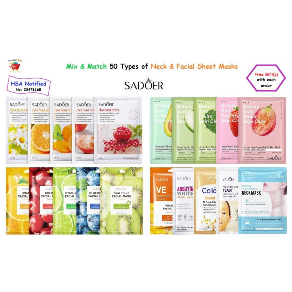 [2023 SPECIAL!!!] SADOER NECK & FACIAL Sheet Mask