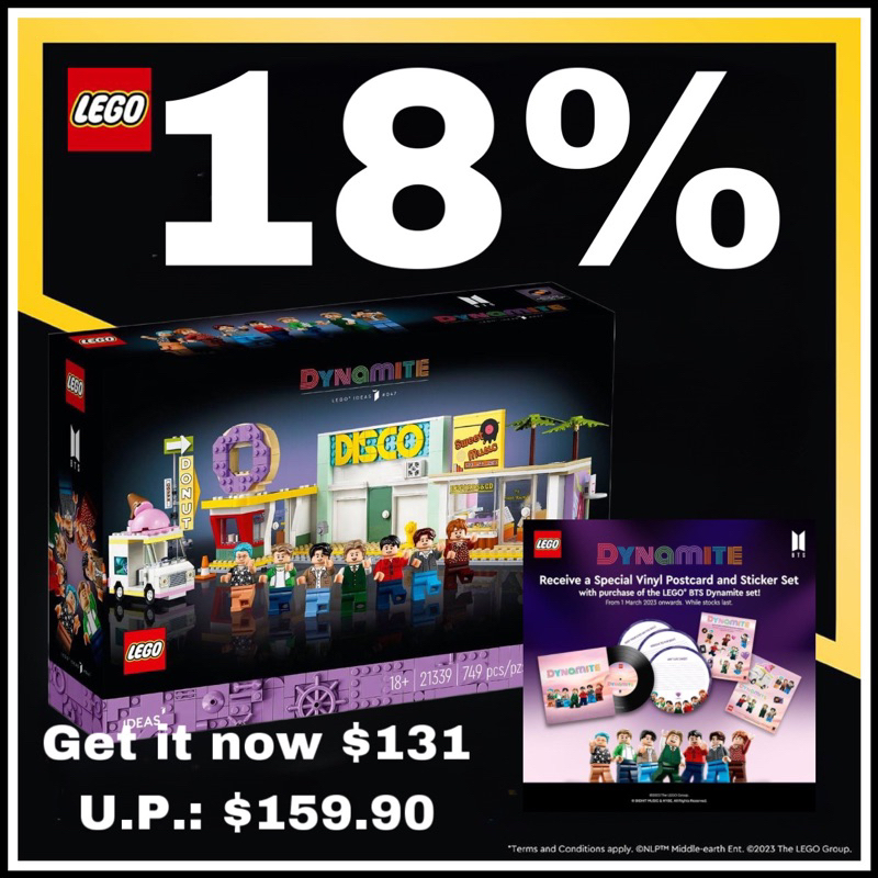 (Free GWP) LEGO Ideas 21339 BTS Dynamite music video