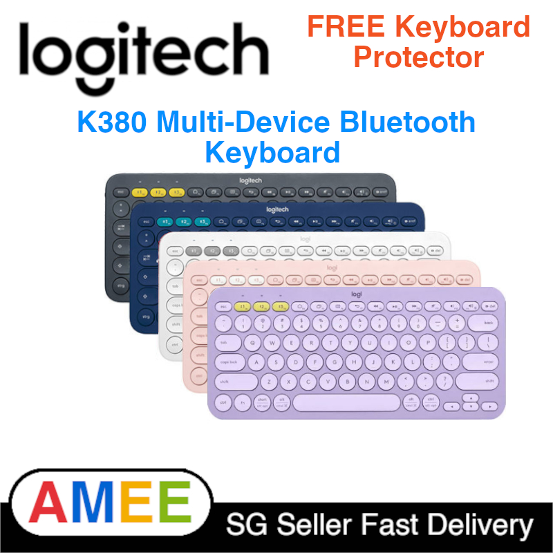 [ FREE keyboard cover ] Logitech K380 Multi-Device Bluetooth Keyboard For PC, Notebooks, Phones & Tablets