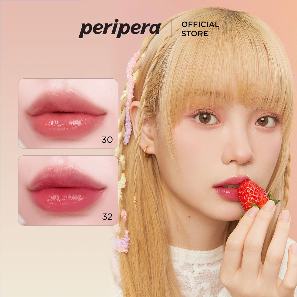 [PERIPERA] BEST | NEW Softberry Collection | Ink Mood Glowy Tint 4g (Watery Lip Gloss, Glossy Finish, Moisturizing Lip tint, Color Poping Lip Oil)