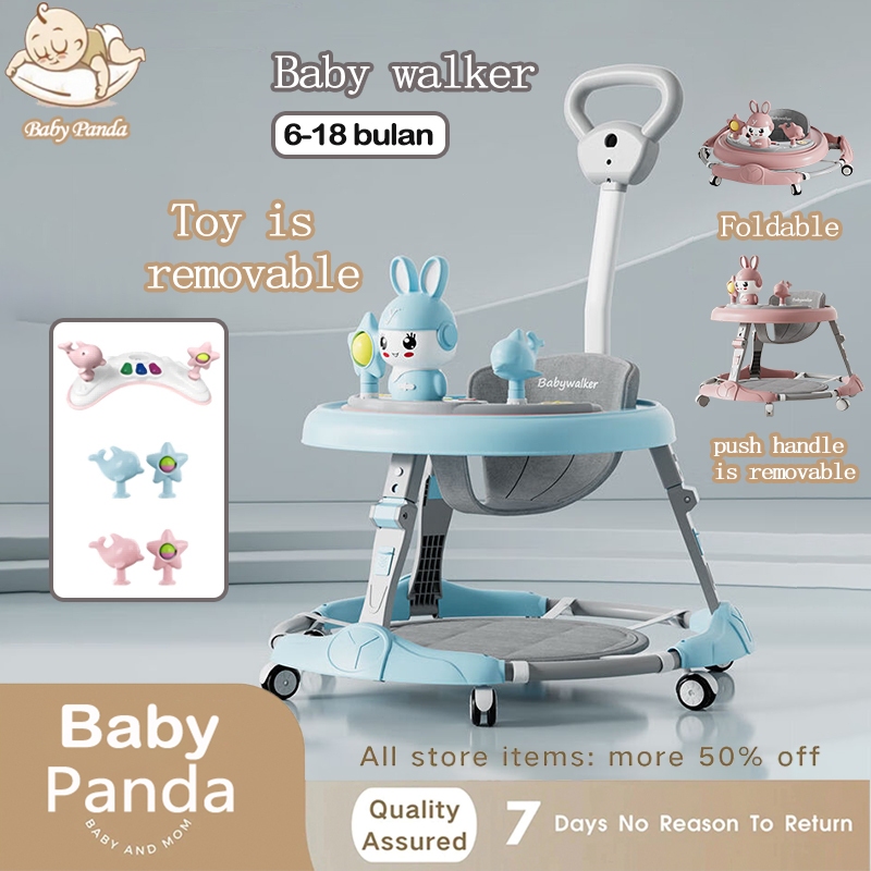 Baby Walker for Baby Girl Boy With Music Adjustable Safety Walker with Handle