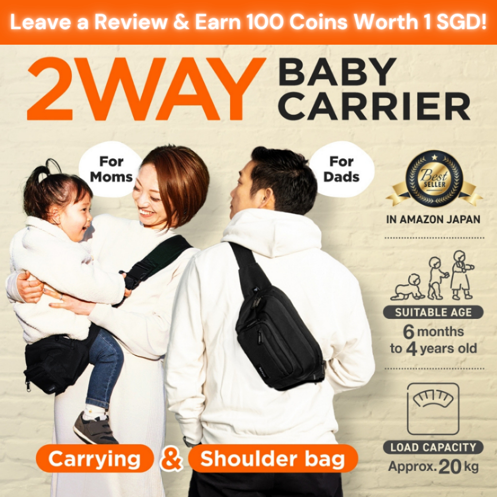 Pomulu Hip Seat Infant Toddler Baby Carrier - Mums Parent Ergonomic Adjustable Travel Shoulder Sling Bag